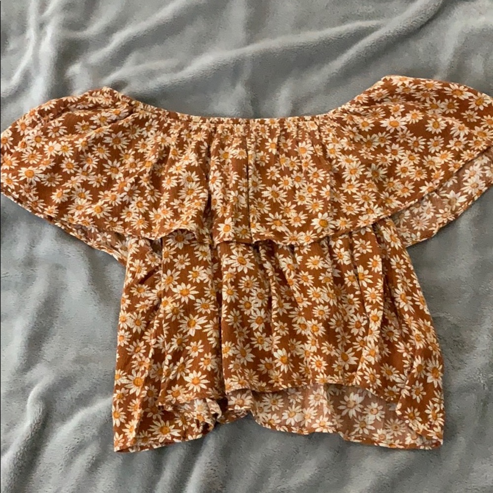 Off-the-Shoulder floral top